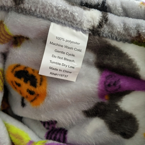 Boston Terrier Frenchie Labrador Halloween Plush Throw Blanket 50"x 70" NWT - Picture 11 of 11